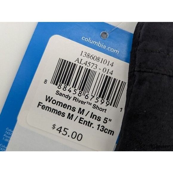 Columbia Women's Sandy River Short Black Size M - Picture 3 of 3